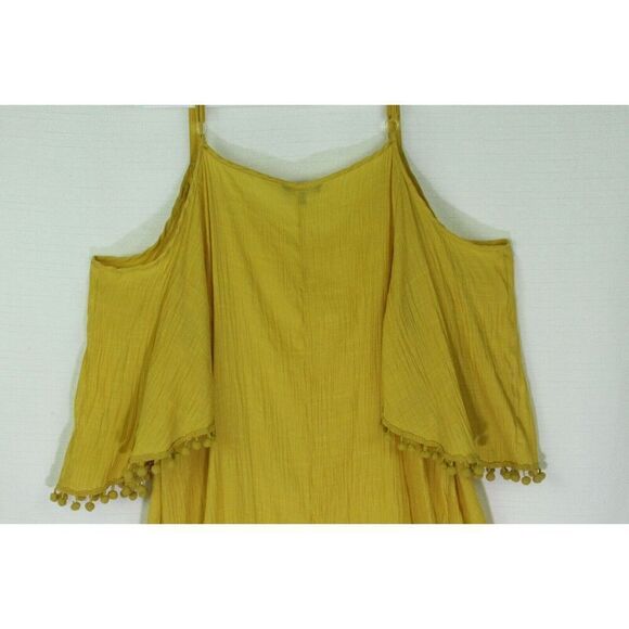 Unique Spectrum Top 3X Womens Pom-Pom Crinkle Gauze Plus Size - Picture 10 of 12